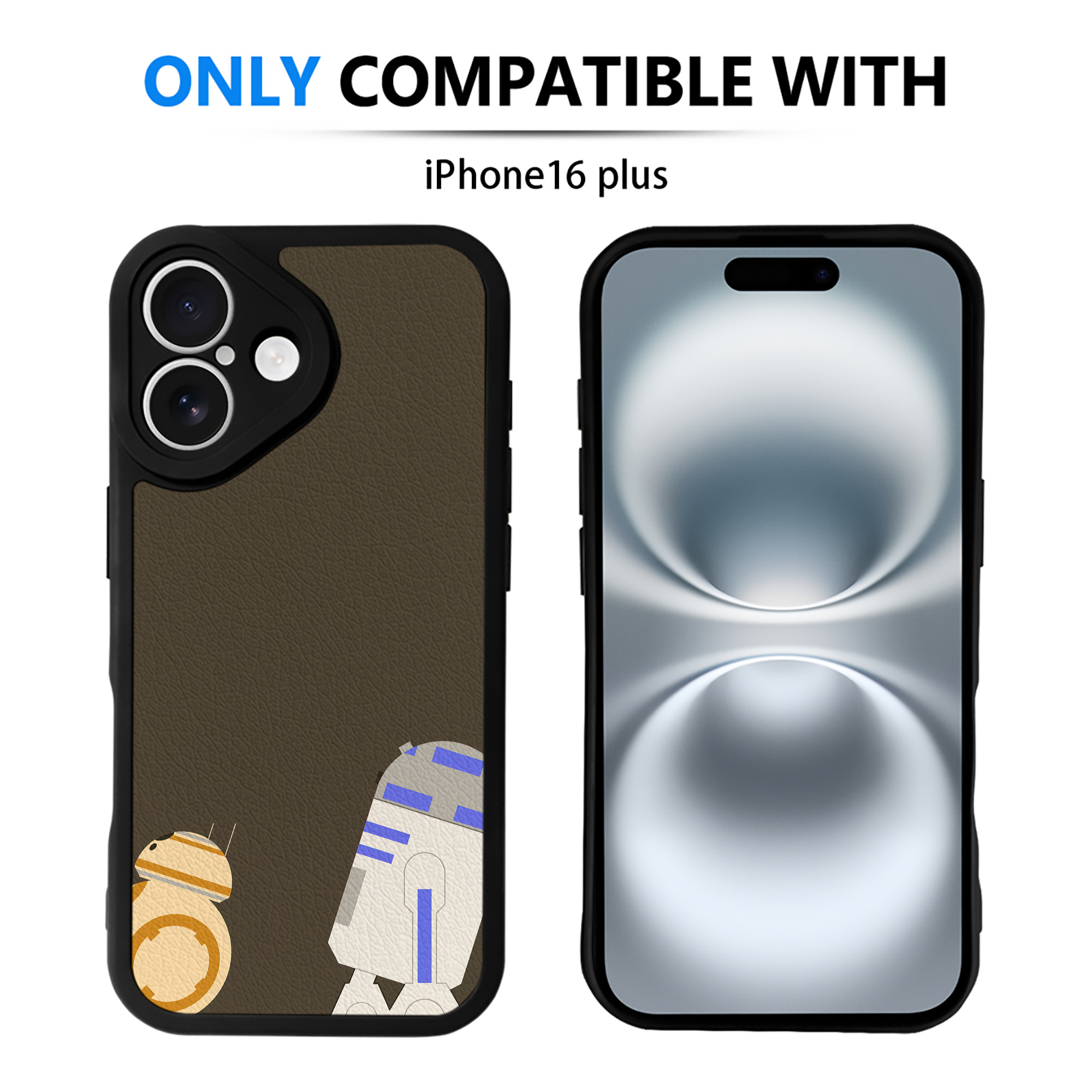 （画像用） スター・ウォーズ Star Wars 【iPhone 16シリーズ対応】シリコンスマホケース（レザー調） 材質：シリコン
